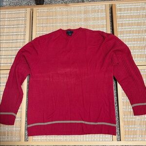 Reaction Kenneth Cole Red V-Neck Sweater